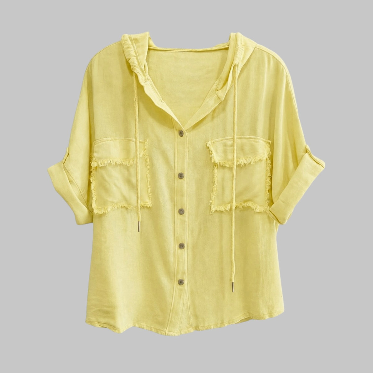 Camisa bolsillos con capucha