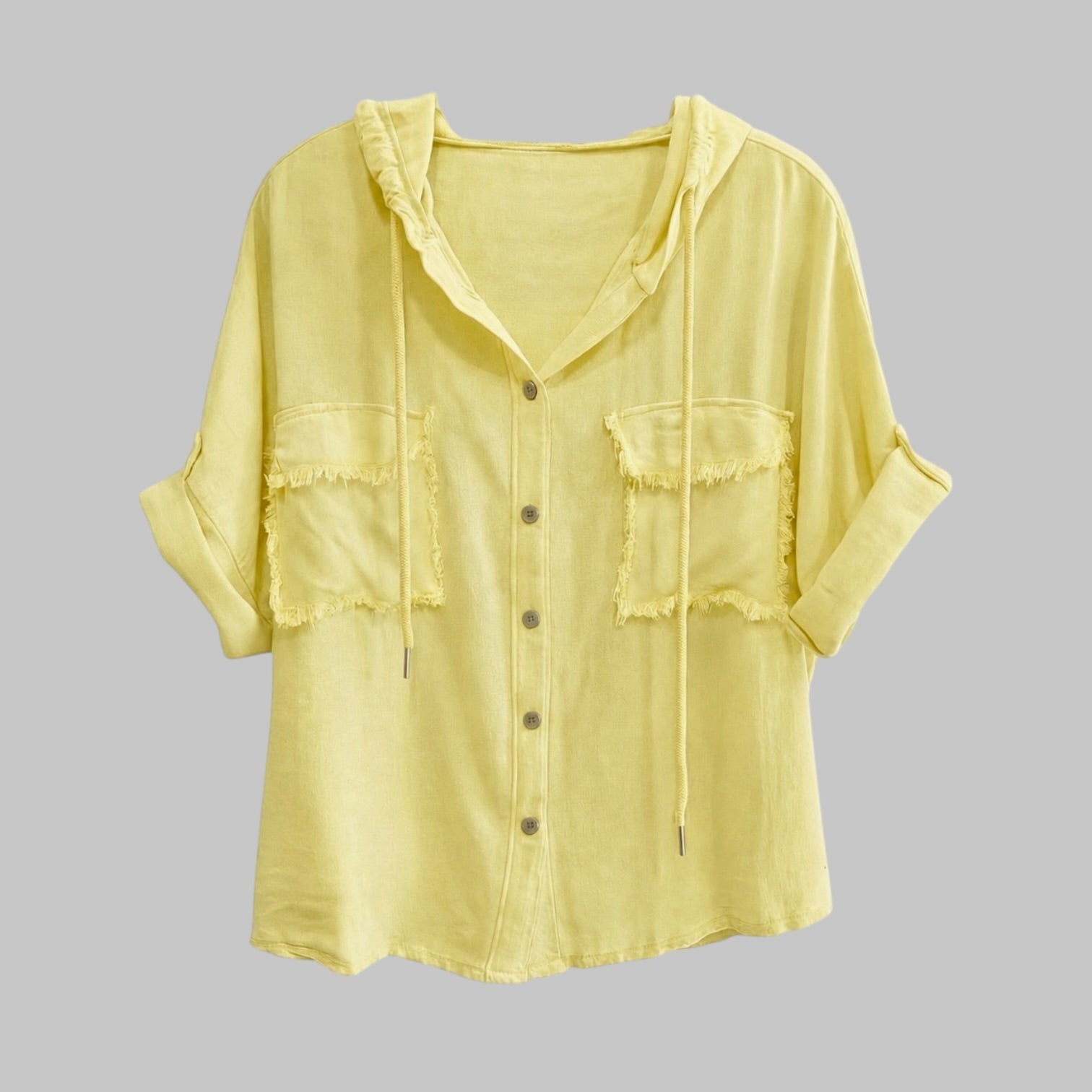 Camisa bolsillos con capucha