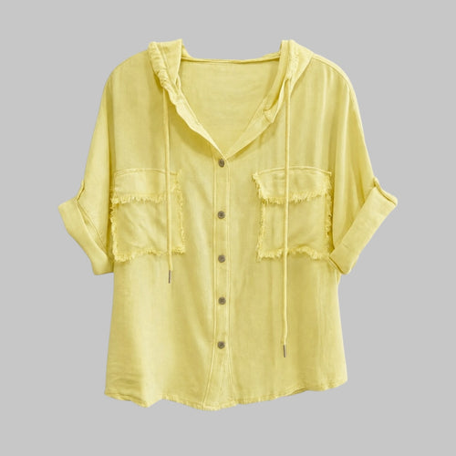 Camisa bolsillos con capucha